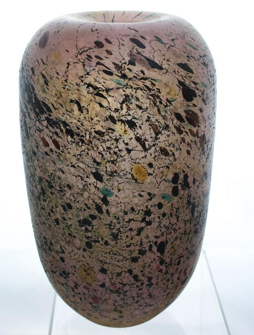 Daniel Crichton Studio Art Glass Textured 9" Vase (1 of 8)