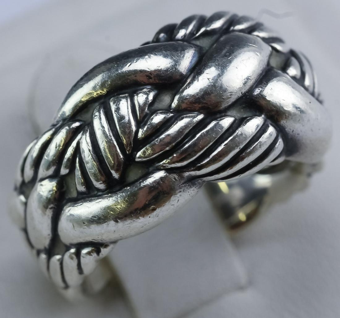 Designer Signed David Yurman Sterling Silver Ring (1 of 5)