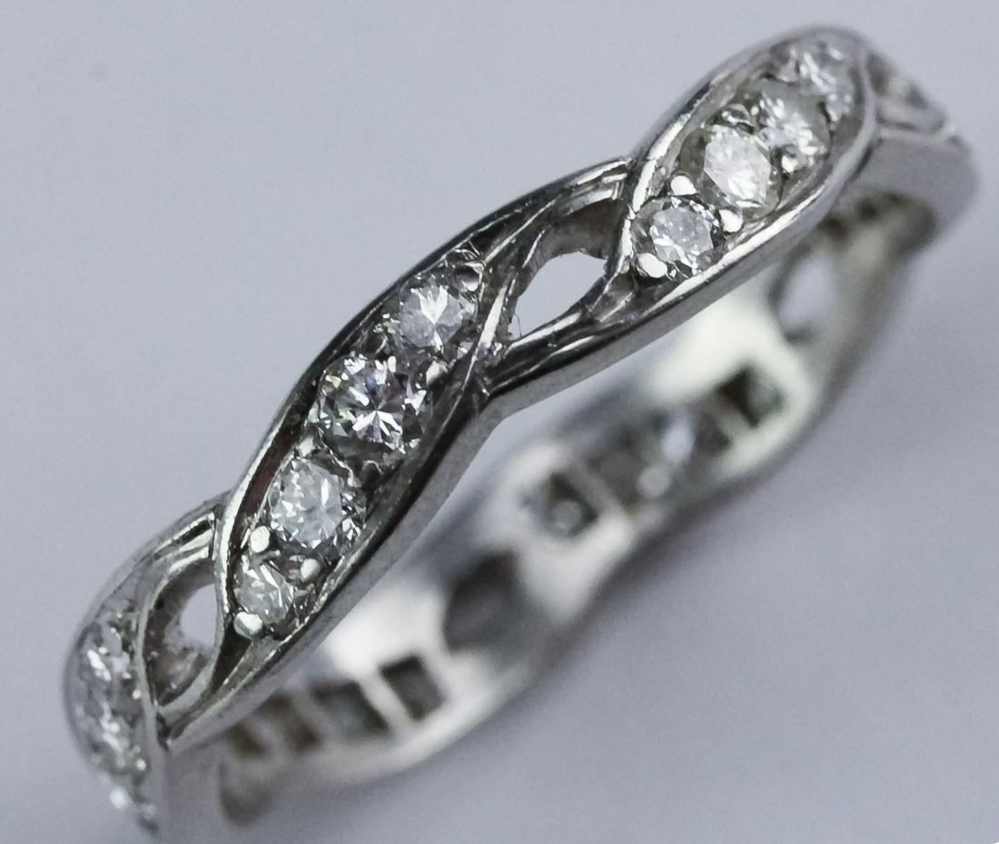 Platinum Eternity 3/4 CTTW Diamond Ring Size 10 (1 of 4)