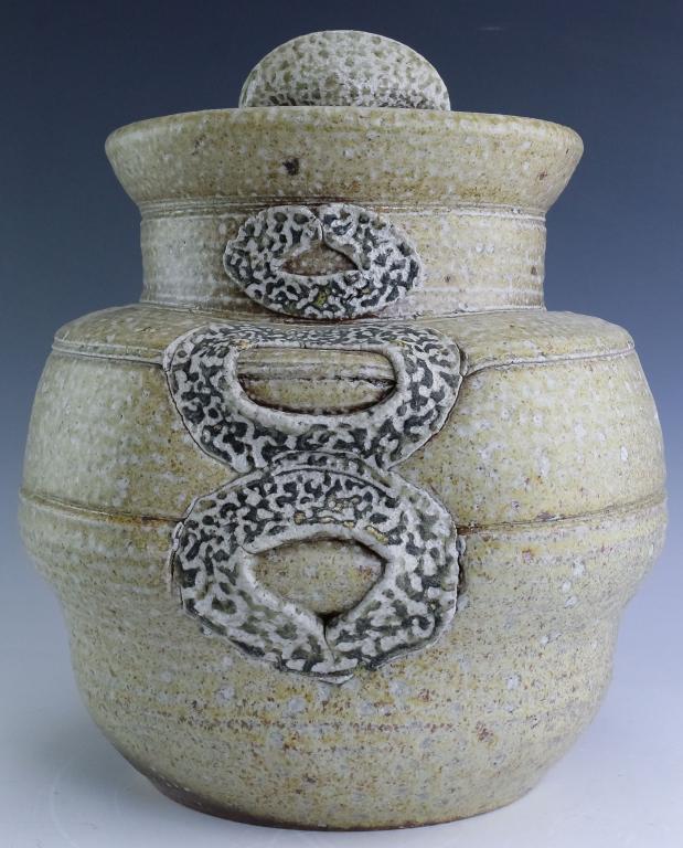 Karen Karnes American Studio Art Pottery Jar w Lid (1 of 8)