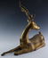 Southeast Asian 22" Gold Gilt Bronze Deer Statue - 2
