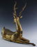 Southeast Asian 22" Gold Gilt Bronze Deer Statue - 3