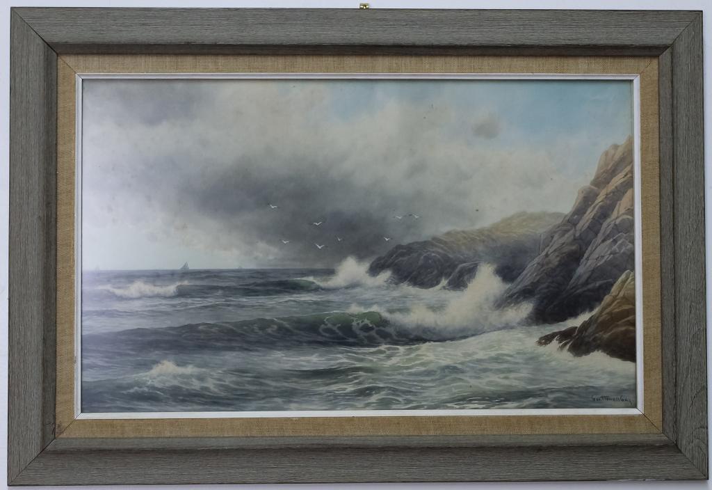 George Howell Gay (American) Seascape Painting (1 of 5)