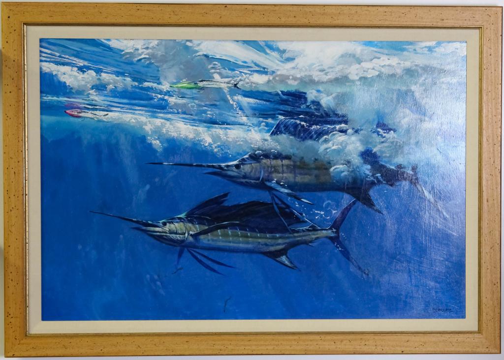 Al Barnes 1937-2015 American Sailfish Painting (1 of 5)
