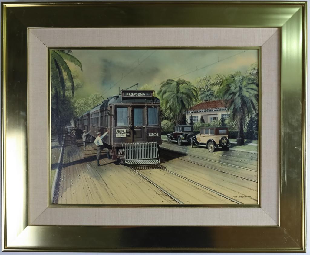 Ken Eberts American Rose Parade Train Org Painting (1 of 4)