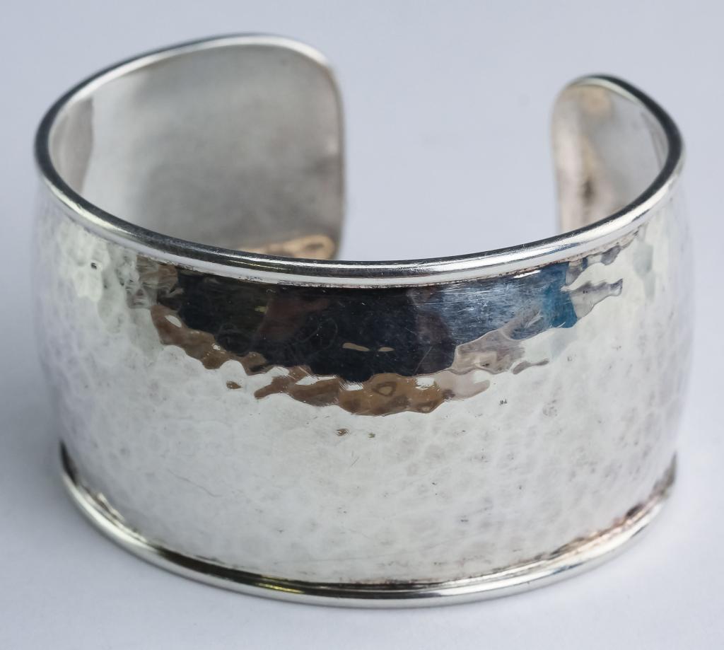 Ippolita Sterling Silver Hammered Cuff Bracelet (1 of 6)