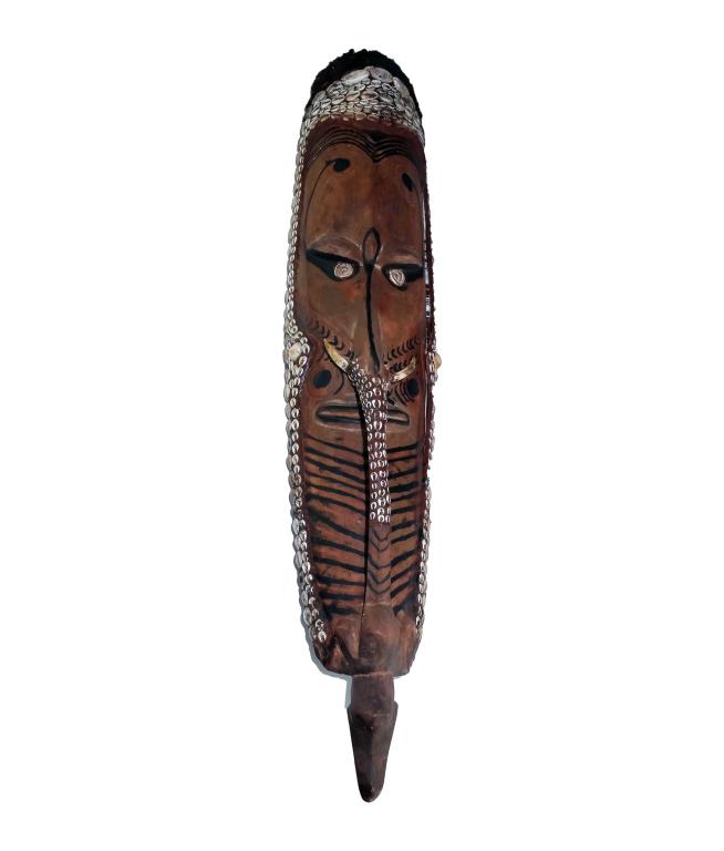 Sepik Papua New Guinea Ceremonial Cowrie Mai Mask (1 of 10)