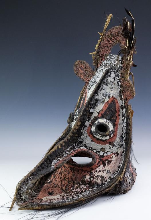 Chambri Papua New Guinea Sepik Woven Basket Mask (1 of 9)