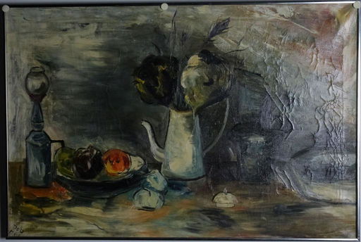 Mcm Still Life Fruit Bowl Oil Art Painting Signed Oct 30 2019