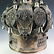 19th C Russian 84 Silver Torah Crown 19" Judaica 3,010g - 2