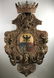 Antique 19th C Spanish Colonial Wood Coat Of Arms Crest - 11