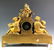 19th C Louis XIV French Rococo Dore Bronze Mantel Clock - 9