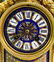 19C French Enamel Dore Bronze Clock & Urn Garniture Set - 2