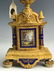 19C French Enamel Dore Bronze Clock & Urn Garniture Set - 6