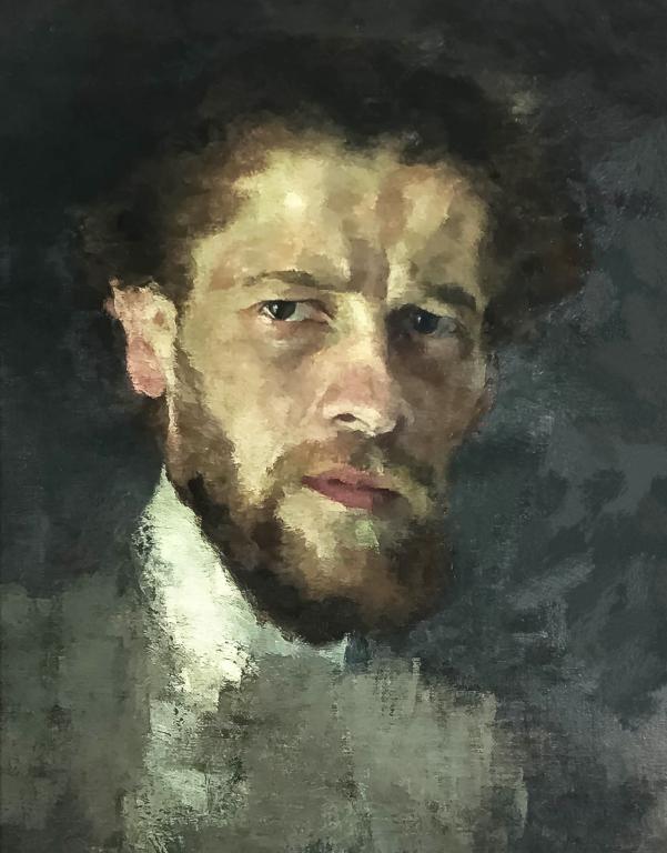 Ferdinand Zerlacher (1877-1923) Self Portrait Painting: Ferdinand Matthias Zerlacher, attributed to (Austrian, 1877-1923) Artist Self Portrait 19th Century or later Oil on canvas Canvas: 16 in. x 12 3/8 in.; Frame: 22 1/4 in. x 19 in. Condition: Good condi