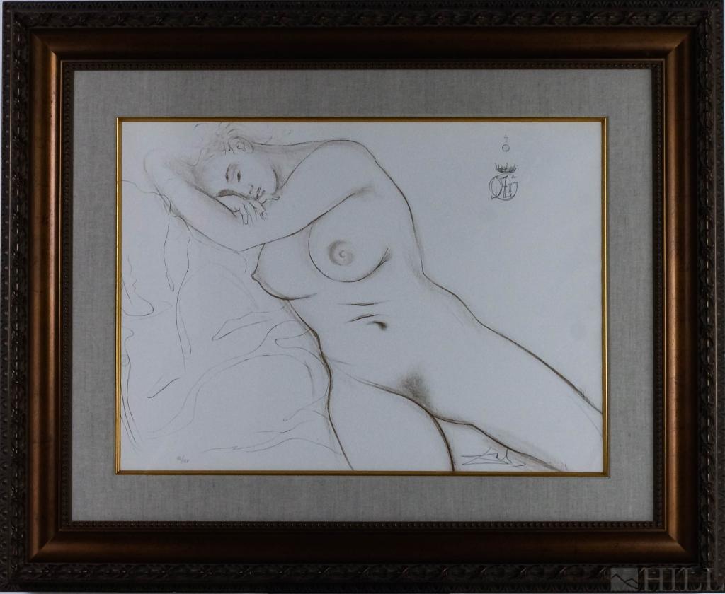 Salvador Dali Nude Sleeping Woman L/e Lithograph