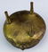 Antique Chinese Gold Gilt Bronze Tripod Censer Pot - 5