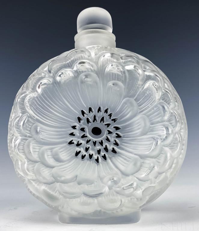 Lalique Fine French Dahlia Floral Perfume Bottle (1 of 5)