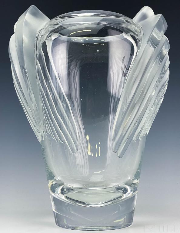 Lalique Marrakech French Crystal Art Glass Vase (1 of 5)