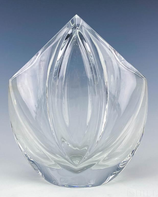 Baccarat French Crystal Art Glass Modernist Vase (1 of 5)