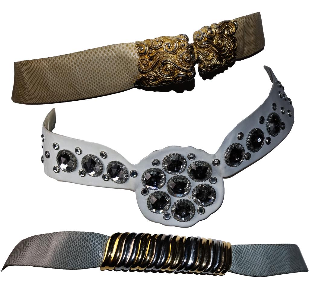 Lot 3 Vintage Judith Leiber Ladies Fashion Belts (1 of 5)