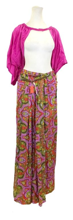 Ladies Vintage LANVIN French Silk Maxi Skirt (1 of 7)