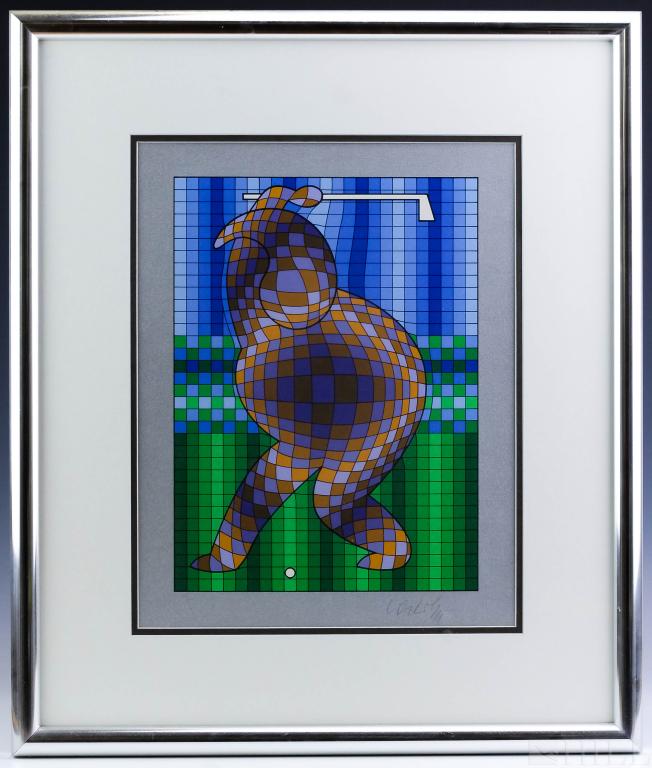 Victor Vasarely Optic Art L/E Serigraph Silkscreen (1 of 4)