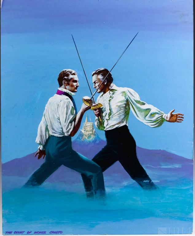 Ken Barr Count Of Monte Cristo Oil Board Painting (1 of 6)