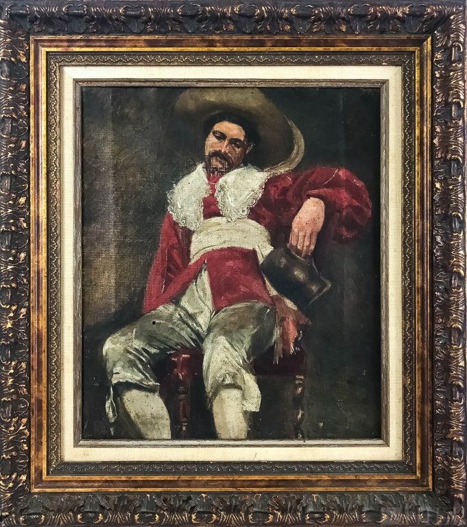 Realist Portrait Of Man With Stein Oil Painting (1 of 5)