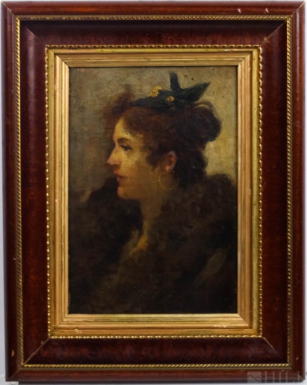 After Fernand Toussaint 1873-1956 Portrait Oil Painting (1 of 4)