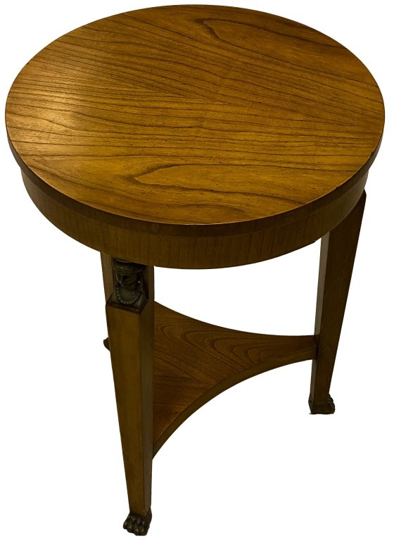 Vintage Neoclassical Gilt Metal Mounted Wood Table (1 of 6)