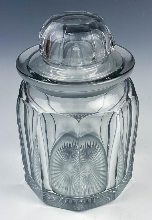 Heisey #352 Glass Covered Cigar Jar Humidor (1 of 4)
