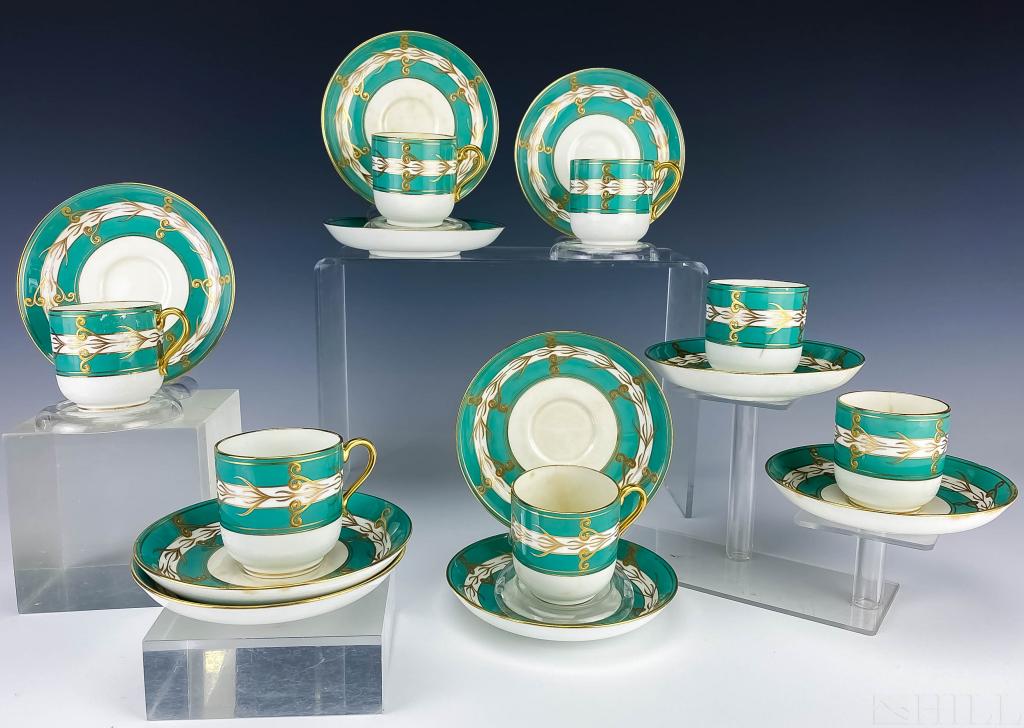 29p Tiffany & Co Blue Minton Tea Cup & Saucers Set (1 of 7)