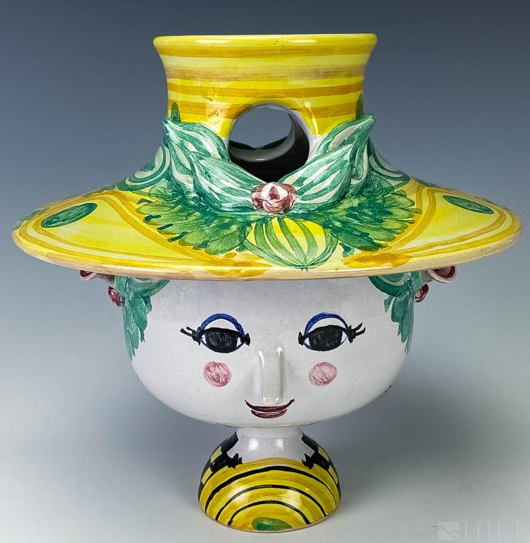 Bjorn Wiinblads Two Piece Art Pottery Head Vase (1 of 7)