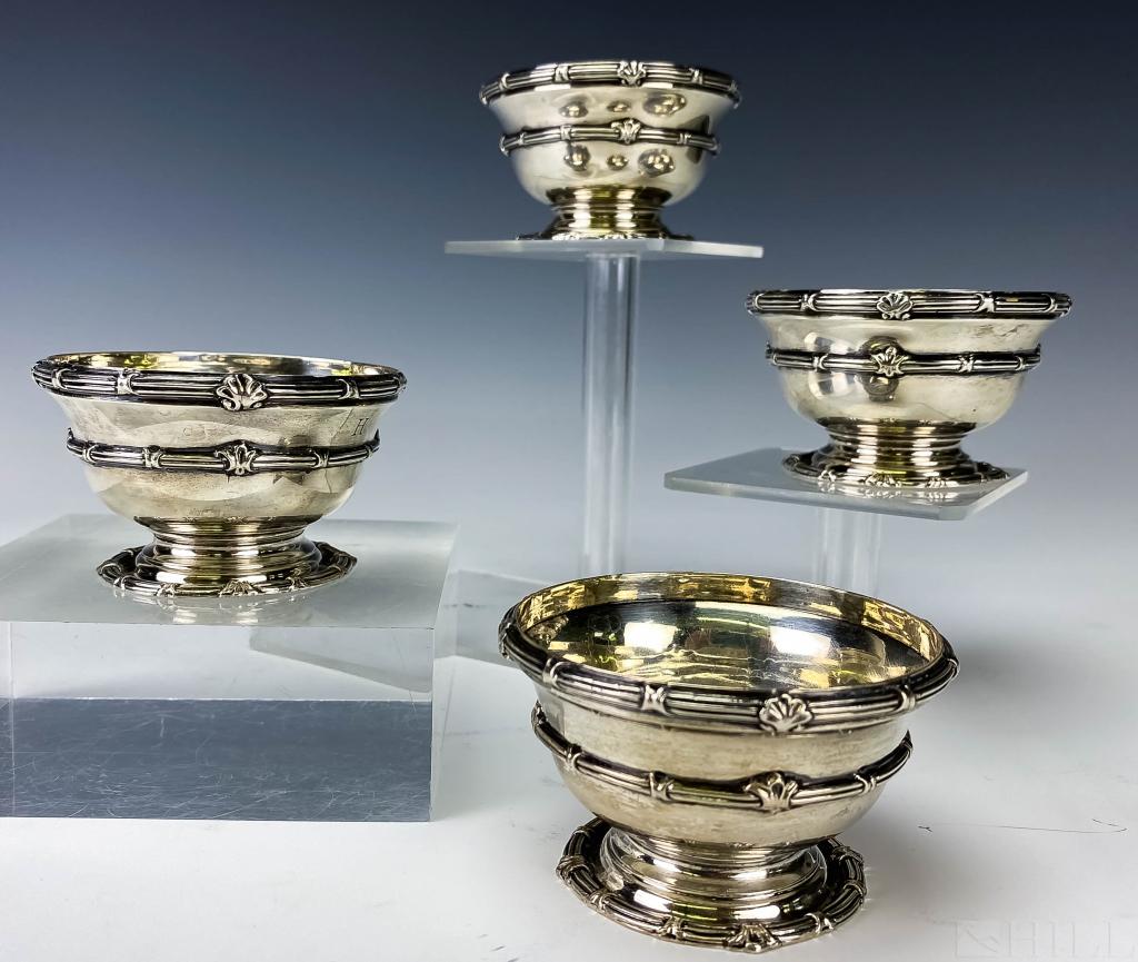 4 Sterling Silver Lionel Alfred Crichton Nut Bowls (1 of 3)