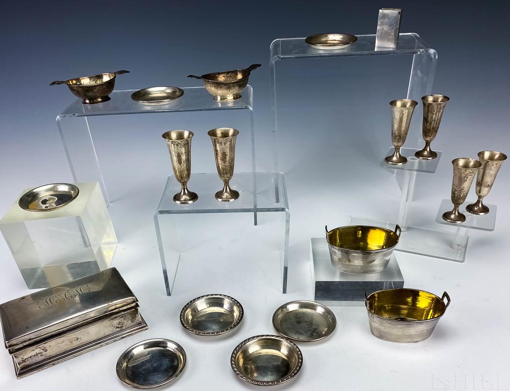 LOT 25 Various Sterling Silver Cartier Gorham 430g (1 of 5)