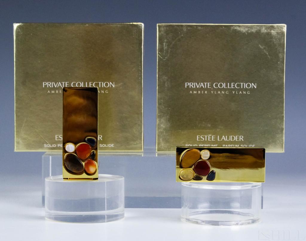 LOT 4 Estee Lauder Perfume Compacts Amber Ylang Ylang (1 of 3)