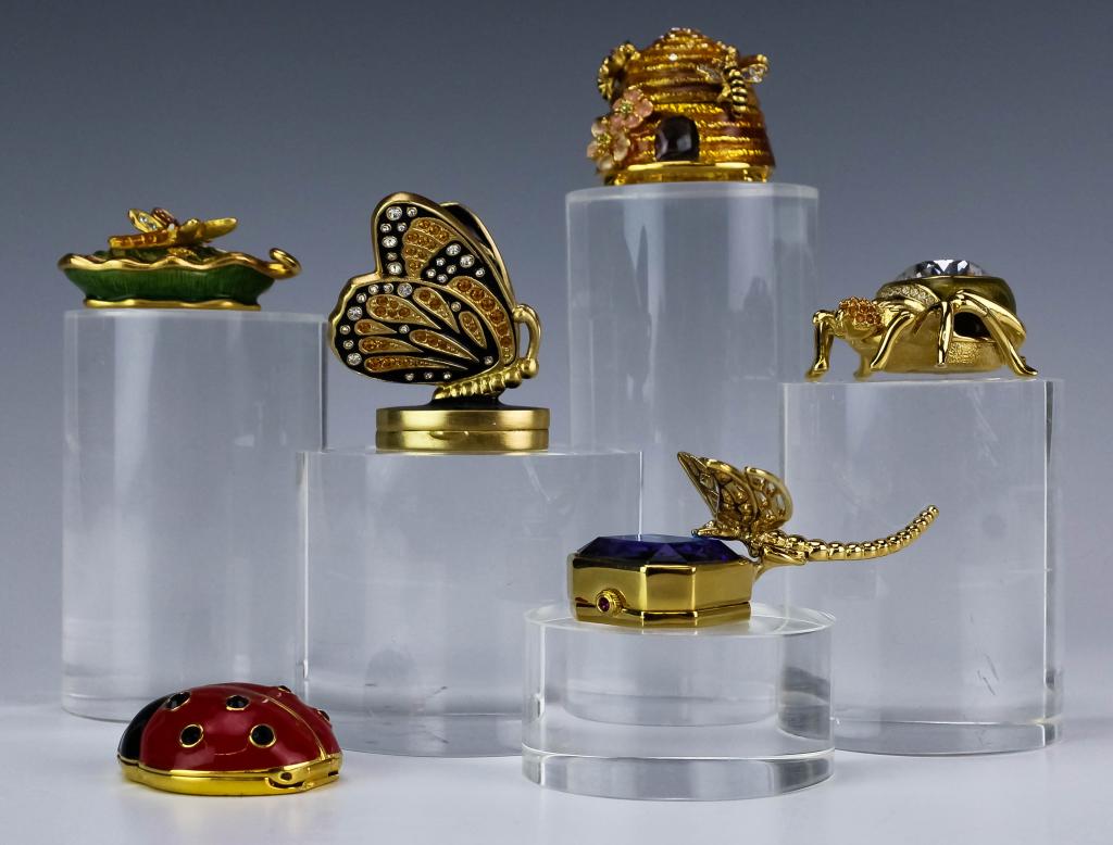 LOT 6 Jay Strongwater Estee Lauder Perfume Compact (1 of 8)