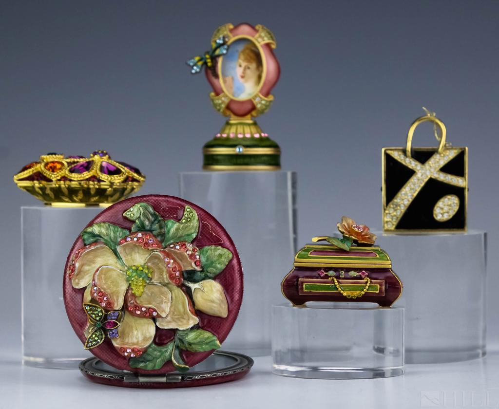 LOT 5 Jay Strongwater Estee Lauder Perfume Compact (1 of 7)