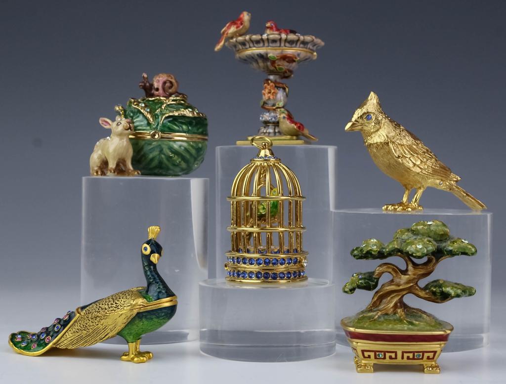 LOT 6 Jay Strongwater Estee Lauder Perfume Compact (1 of 9)