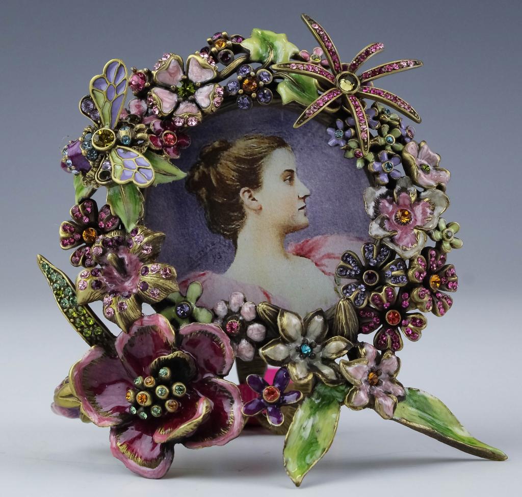 LOT 4 Jay Strongwater Small Enamel Picture Frames (1 of 7)