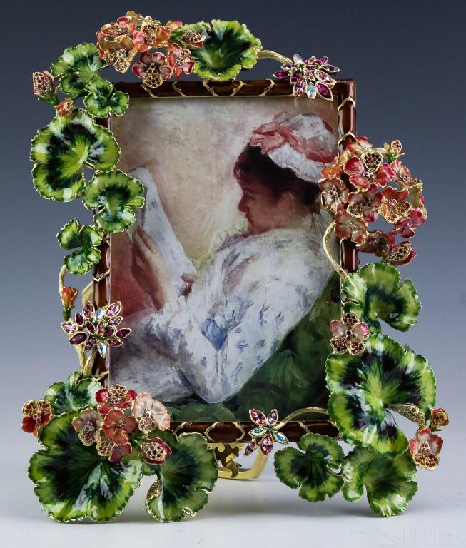 Jay Strongwater Embellished Floral Frame 5x7 (1 of 5)