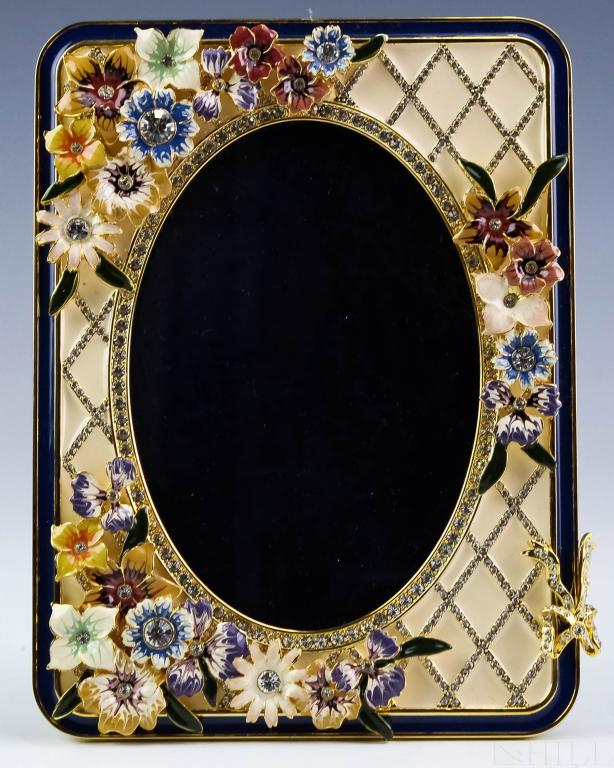 Jay Strongwater 4x6 Cream Enamel Picture Frame (1 of 4)