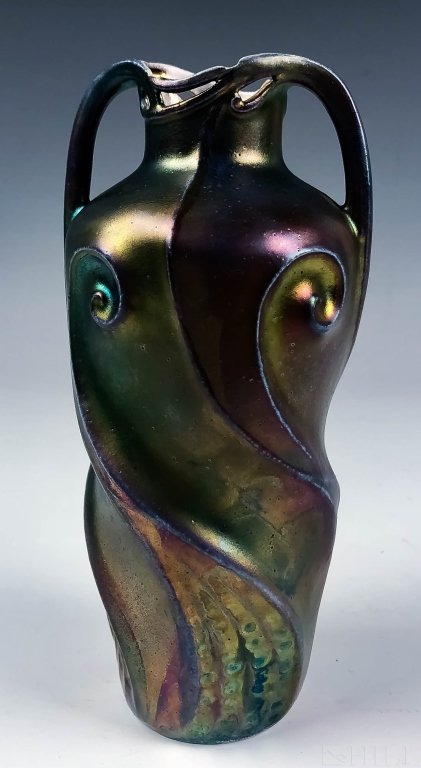 Royal Bayreuth Art Nouveau Iridescent Bud Vase (1 of 5)