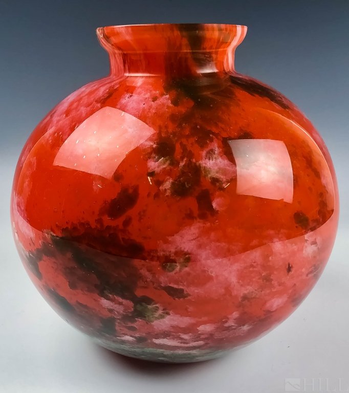 Large Daum Lorrain France Art Nouveau Glass Vase (1 of 5)