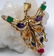 14K Gold & Diamond Art Nouveau Fairy Pendant 22gr.