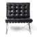 Knoll Mies Van Der Rohe Black Barcelona Chair - 2