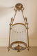 Victorian Aesthetic Movement Brass Glass Fixture - 4