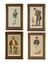 LOT 4 Vanity Fair Antique Figural Colored Prints