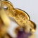 Chanel 18k Gold Citrine Amethyst Flower Ring Sz 6 - 4